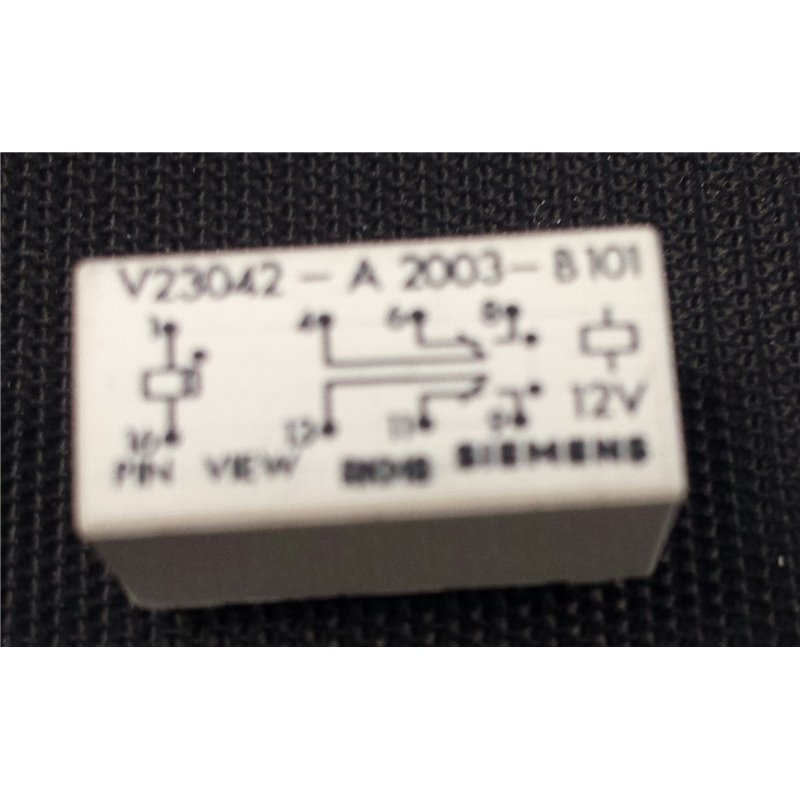 V23042-A2003-B101 - Siemens 12VDC Monostabiel 1 xcoil 2 x changeover