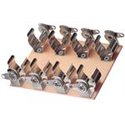 High-Quality Phenol Base Plate Battery Holder for 4 AA Cells - Stainless Steel Holder