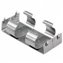 High-Quality Aluminum Base Battery Holder with Stainless Steel RVS Mount for 4 D Cell Batteries
