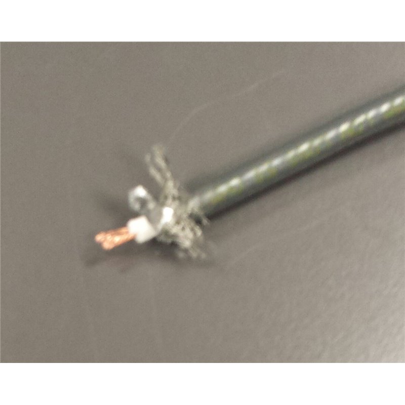 Low Loss Flexible litze 50ohm - Semi-rigid Coax Cable Double Shielded with Gray FEP Jacket / 10m - 2,40