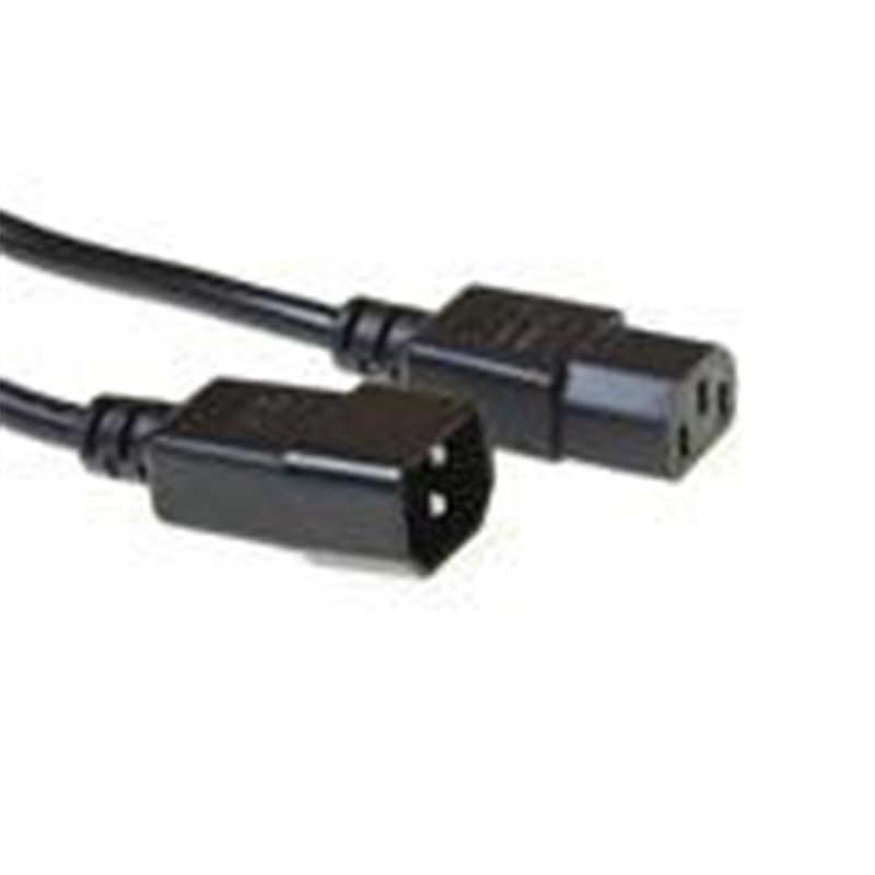 230V Powercords - IEC C13  female  IEC C14 male 1.80m