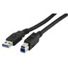 USB 3.0 cable AM/BM 1.8m male - black