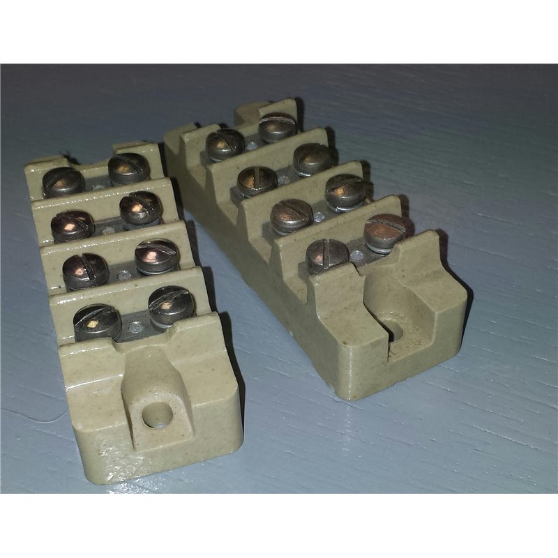 Ceramic terminal blocksize 8x2.8mm 4p 2xM4 screw high temp. resistant