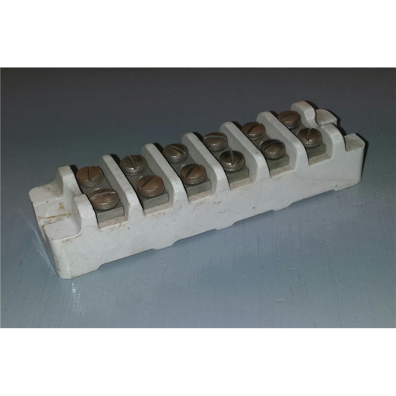 Ceramic terminal blocksize 8x2.8mm 6p 2xM4 screw high temp. resistant