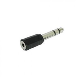 Adapter 6.3mm male stereo  - 3.5mm female stereo