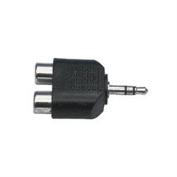 Adapter 3.5mm male  stereo  - 2 x RCA/cinch