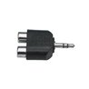 Adapter 3.5mm male  stereo  - 2 x RCA/cinch