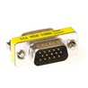 HD Adapter 15p M/M VGA - High density D-sub adapter 15-polig - 15-polig (VGA)  Mini Gender changer 15 pin High Density D-sub