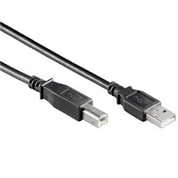 USB 2 cable  Hi-speed type A - type B  M/M 1.8m