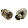 Coax adapter BNC F  UHF Male