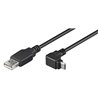 USB-A Micro USB  right-angle - USB 2.0 cable 1.8m black