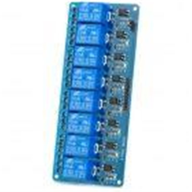 8-Channel Relay Module Board w - 8-Channel Relay Module Board w/ Optocoupler Isolation -Blue (Works with Official Arduino