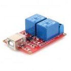 Keyes 2-Way 5V Free-Drive USB - Keyes 2-Way 5V Free-Drive USB Control Switch Relay Module - Red    Price for quantity 5+ €