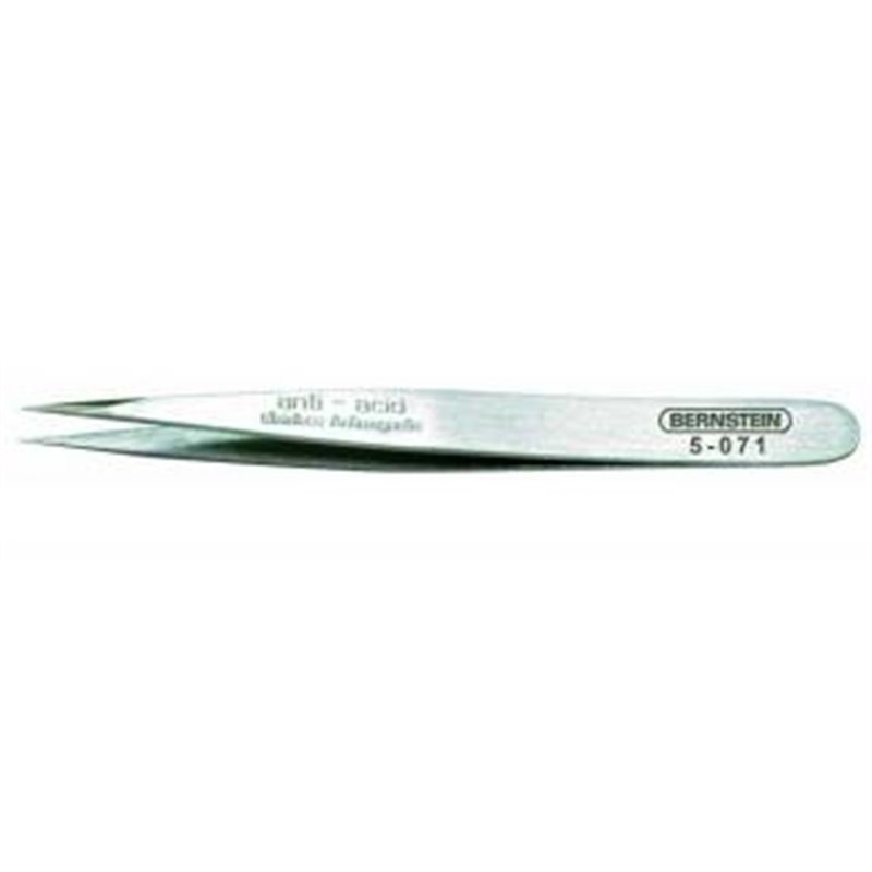 Bernstein tweezers 5-071 - for SMD 85mm Straight-Pointed Stainless Anti-acid