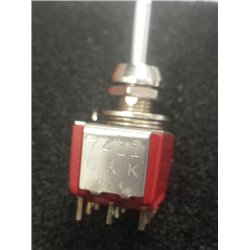 C7K 7411 switch On-Off-On - 4P soldering flatted actuator