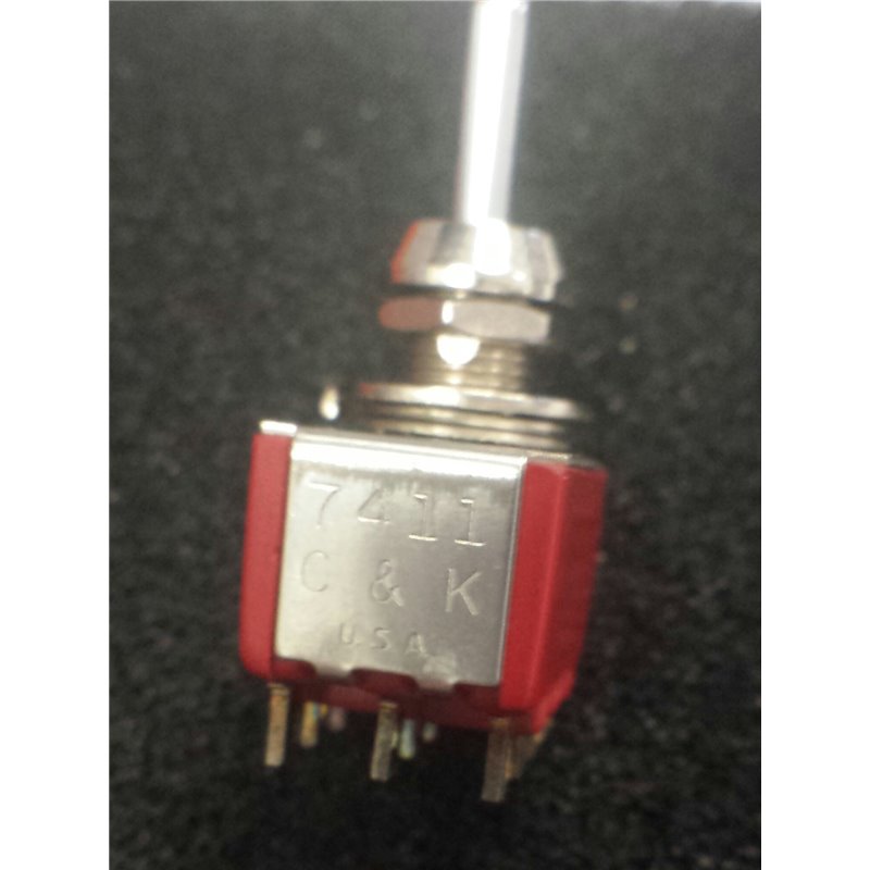 C7K 7411 switch On-Off-On - 4P soldering flatted actuator