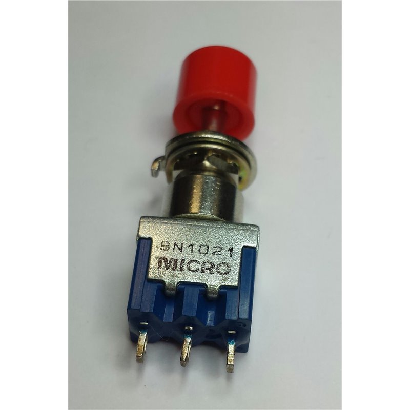 Micro Pushbutton switch - On or Off with red button