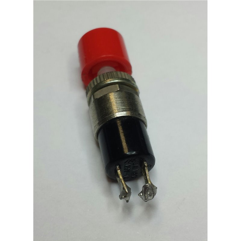 Pushbutton On-Mom-Non red - 1A 125V, used 1.45