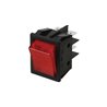 Rocker switch 2p 16A 250VAC on-off neon lamp red - 10 - 4.99 / 100 - 2.99