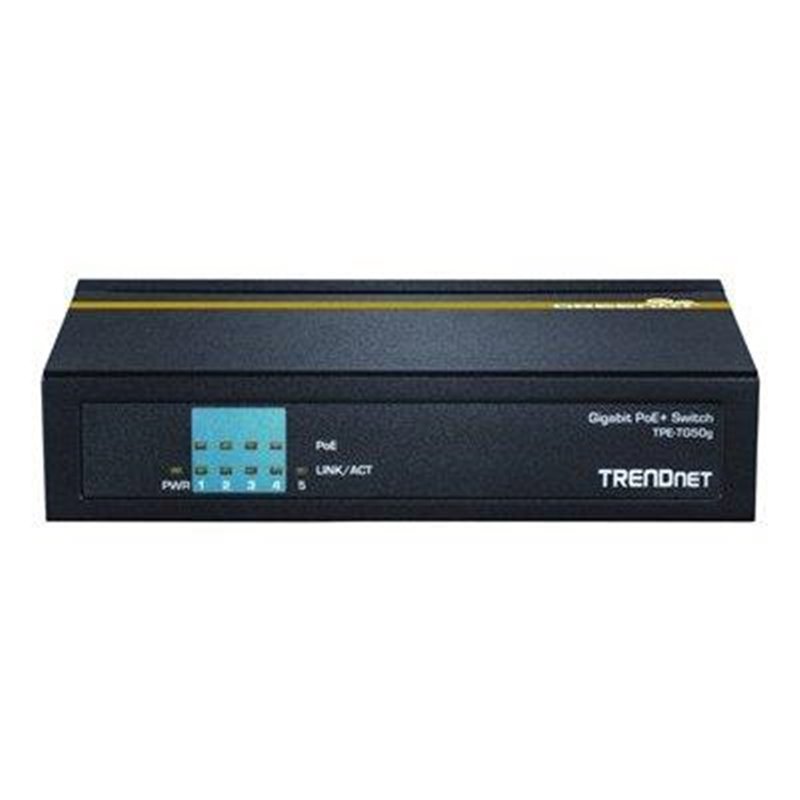 Switch 5-port Gbit PoE+ - Trendnet TPE-TG50G