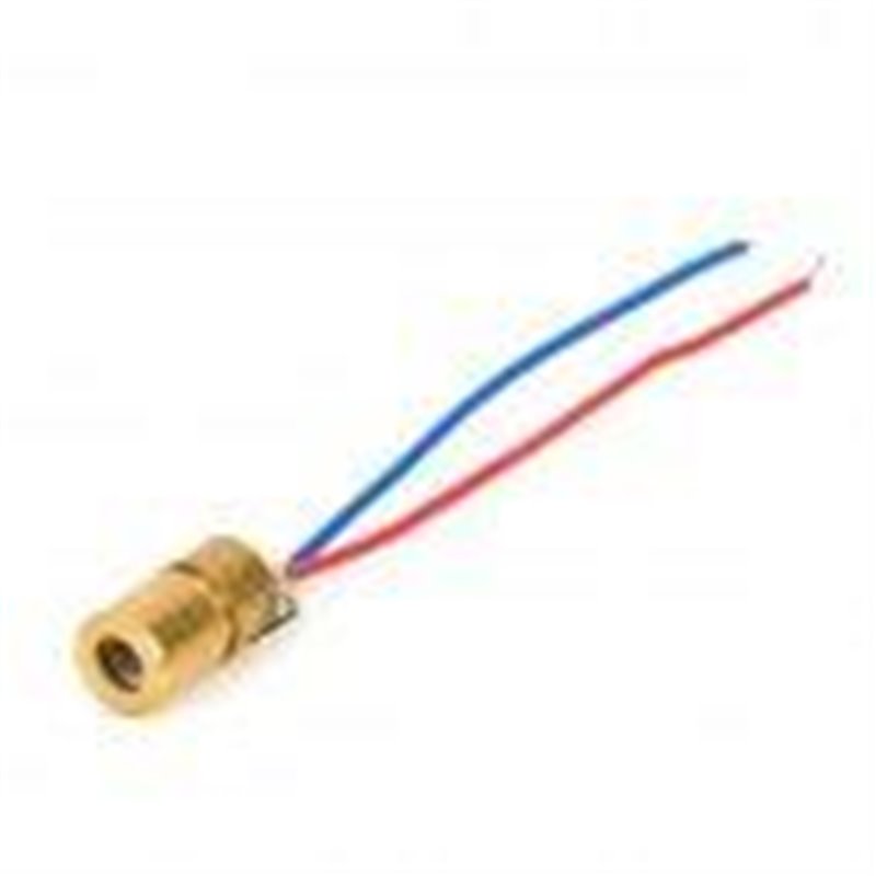 Laser Diode Module - 5mW Red D - Laser Diode Module - 5mW Red Dot     - Material: Plastic + copper  - Voltage: DC 3V - Working