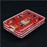 Acrylic Rainbow Case / Box / S - Acrylic Rainbow Case / Box / Shell for Raspberry PI 2 Model B - Transparent + Red Price for