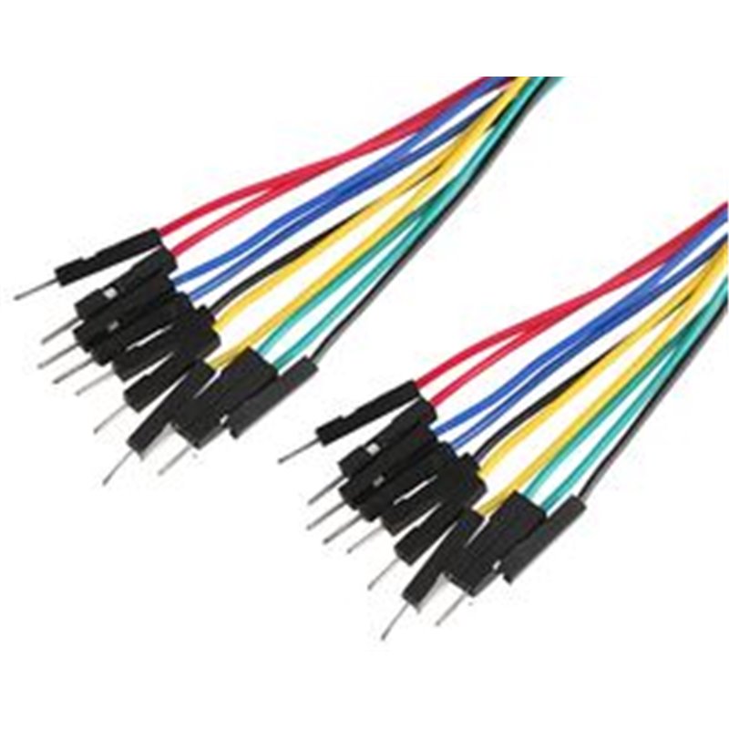 Male to Male jumper cable 15cm pack of 10