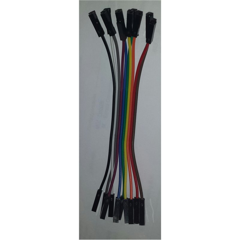 Female to Female jumper cable 10cm pack of 10 pieces