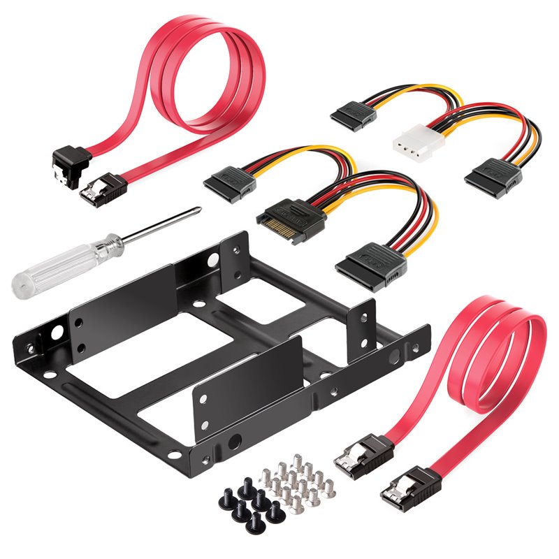 2.5 - 3.5" HD  mounting Kit, incl. SATA Data and Power Cable