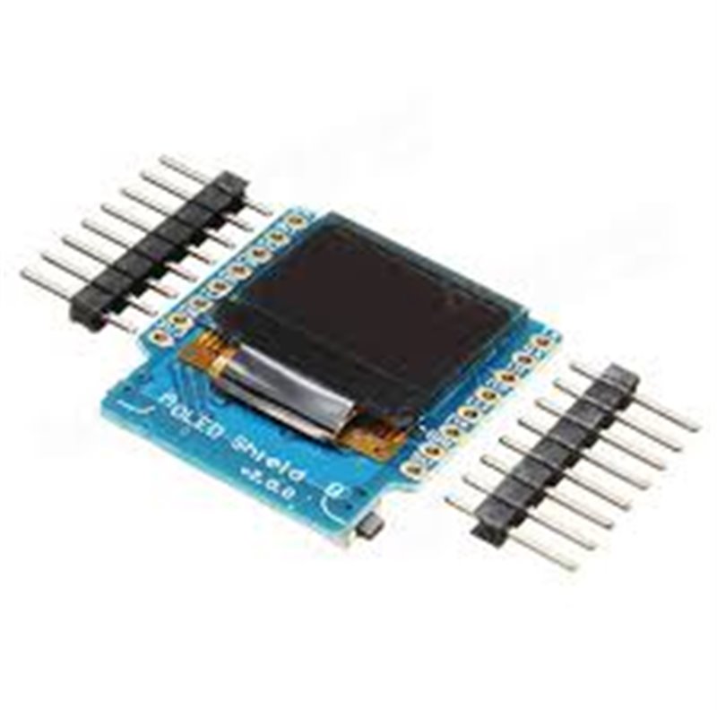 OLED Shield V2.0.0 For Wemos D1 Mini 0.66" 64x48IIC 12C bus Two Buton