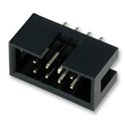 Vertical Wire-to-Board Connector, 2.54mm Pitch, 8 Contacts, 2-Row Through-Hole Header