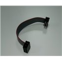IDC Ribbon Cable, 8-Way, 76.2mm Length, 2.54mm Pitch, Plug and Receptacle Included