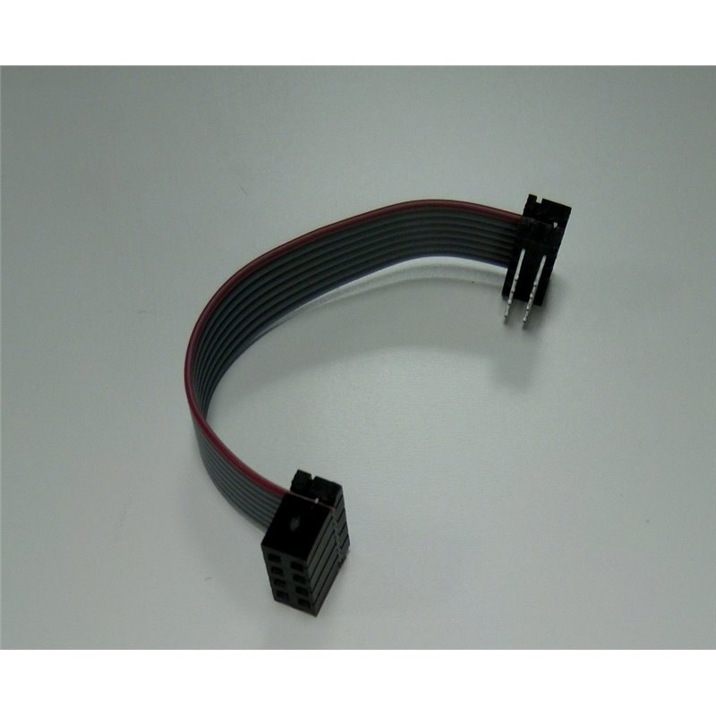 Ribbon Cable, IDC plug, IDC Receptable, 8 ways, 76.2mm, 2.54mm pitch