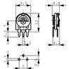 1M Trim Potm. 1turn cermet 1W - horizontal 5.08 mm