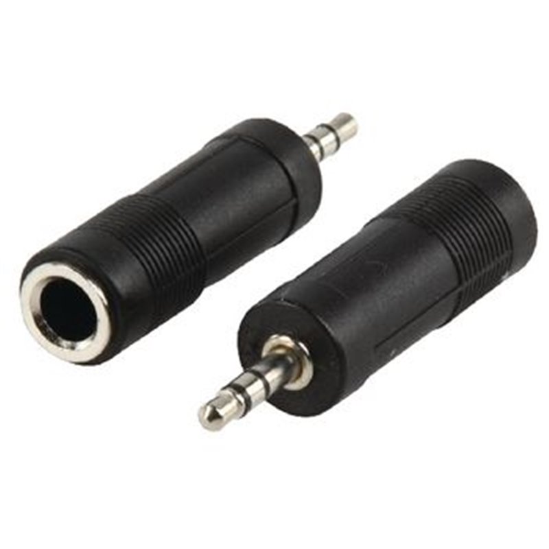 Adapter 3.5mm male stereo  - 6.3mm female