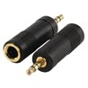 Adapter 3.5mm male stereo  - 6.3mm female  goldplated