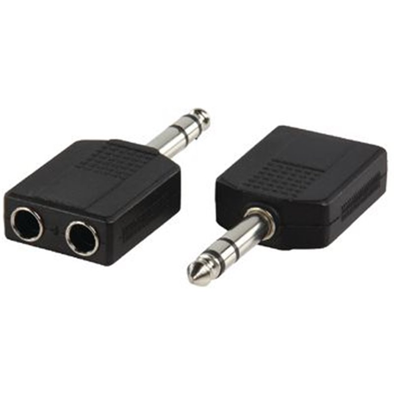 Adapter  6.3mm male stereo - 2 x 6.3mm female mono