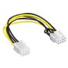 Adapter / Powercable 6p PCI-e Female / 8p PCI-E Male 0.2m