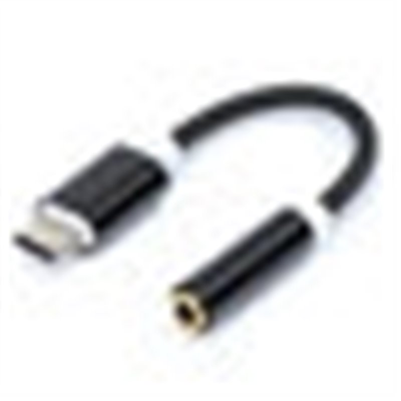 Earphone Adapter Cable USB type C to 3.5mm Audio black