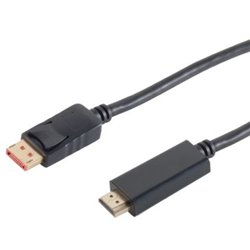 DisplayPort 1.4 to HDMI 2.0 cable 3m black