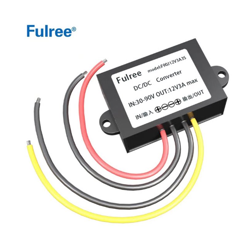 DC-DC Converter 30-90DC input to DC24V 3A or 12V 5A IP68 Car/Truck