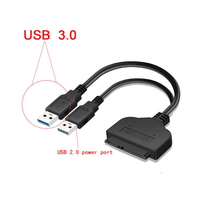 USB 3.0 SATA Cable SATA 3 to 2 x  USB 3.0 Adapter Computer Cables