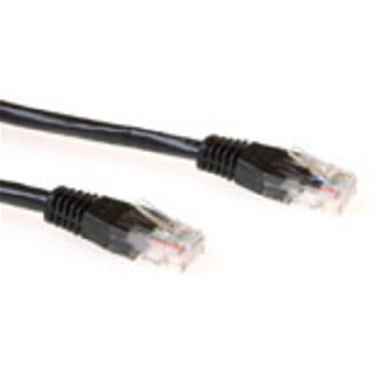 U/UTP CAT6A cable snagless - black max.10Gbs tot 100m Gold 1.5m