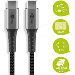 USB-C - USB-C charging and sync cable 1.0m 3A