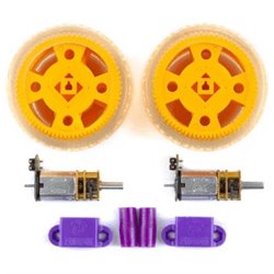 Pimoroni Maker Essentials – Micro-motors & Grippy Wheels SKU 18432