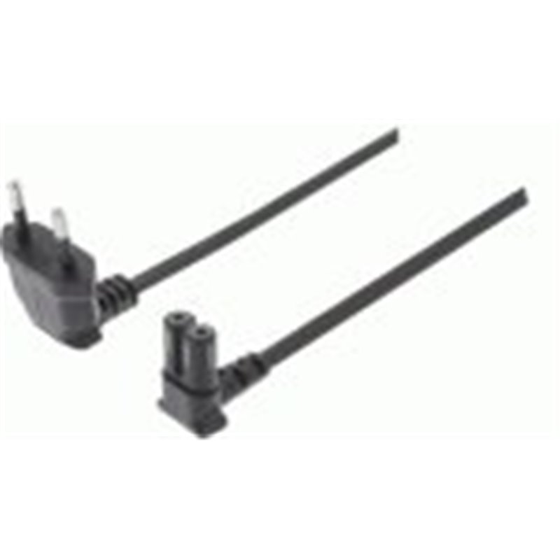 POWER CORD 8 MODEL BLACK 2.0Mtr ANGLED / 90 DEGREES ANGLED