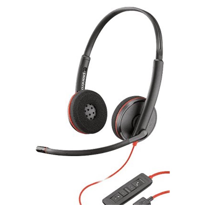 Poly - Plantronics C3220 USB Headset Blackwire