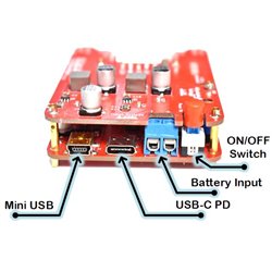 Mini Power Station board for static connection on breadbord with multiple output - 3.3V-5V-+12V -12V and adjustable Volt