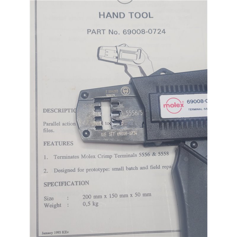 Molex 69008-0724 -0734 Crimp tool for terminal: 5556/58