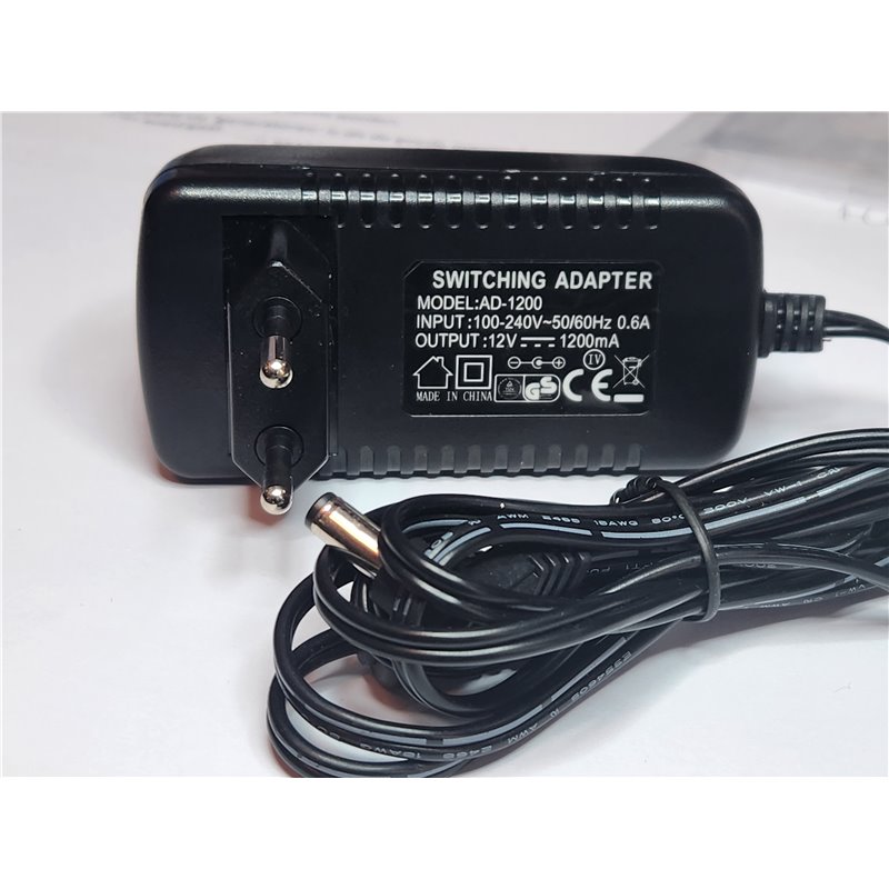 AC/DC Adapter, input 100-240VAC output 12V-1.2 ADC